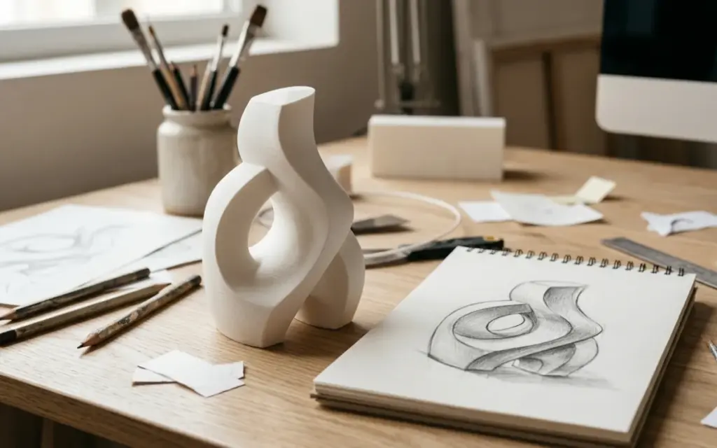 3D printing for artists and designers: from sketch to physical object